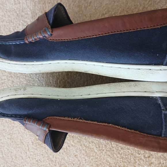 Cole Haan Men\'s Navy and Brown Penny  Loafers Sz 10M main image 4
